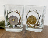 Shotgun Shell Camo Antler Bullet Shot Glass Bar Accessories Hunting Gifts