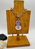 Coin Style Shotgun Shell Necklace With Crystal
