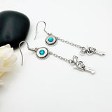 Women’s 9 mm Bullet Gun Charm Earrings Ammo Gifts
