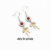 Bullets N Bows 9 mm Earrings