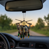 Shotgun Shell Camo Duck Rearview Mirror Hanger, Duck Hunting Gift  Auto Accessories
