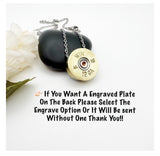 12 Gauge Shotgun Shell Urn Necklace, Cremation Jewelry , Keepsake Pet Memorial Pendant Engraving Available