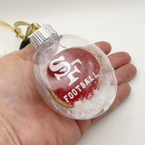 SF 49er Football Glitter 3 D Sports Ornament Christmas Tree Decor