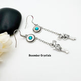 Women’s 9 mm Bullet Gun Charm Earrings Ammo Gifts