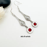 9 mm Dangle Birthstone Earrings Statement Earrings Gifts For Her