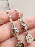 9 mm Dangle Birthstone Earrings Statement Earrings Gifts For Her