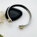 Double 9 mm Bullet Cuff Adjustable Bracelet Ammo Jewelry For Women