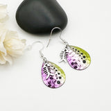 Fishing Lure Spinner Earrings With Hook Or Fish Charms