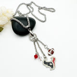 Houston Football Charm Necklace