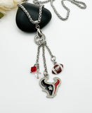 Houston Football Charm Necklace