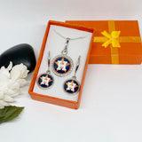 Houston Star Baseball Jewelry Gift Set