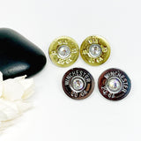 Shotgun Shell 20 Gauge Stud Birthstone Earring