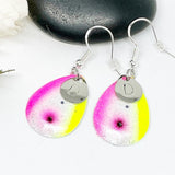 Fishing Lure Earrings With Initial Metal Stamped Lure