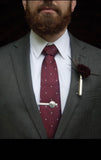 Wedding Bullet Boutonnière In Brass Or Nickel Options Wrapped In Color Wire