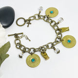 Shotgun Shell 12 Gauge Birthstone Bracelet ,  Womens Gifts , Handmade Jewelry