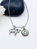 Bullet Animal Charm Necklace Horse Cow Pig Sheep
