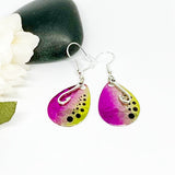 Fishing Lure Spinner Earrings With Fish Or Hook Charms