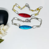 Snap Swivel Colored Spoon Fishing Bracelet