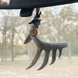 Bullet Faux Deer Antler Rearview Mirror Hanger, Hunting Gift, Auto Accessories