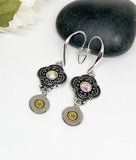 Bullet Charm Earrings With Crystals - Womens Jewelry
